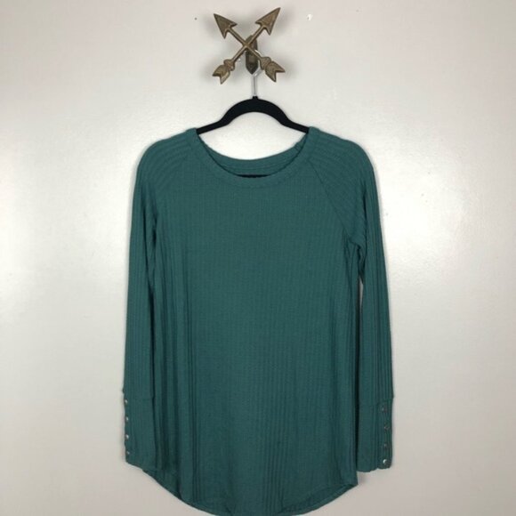 Chaser‎ Women’s green thermal sweater size Small - Picture 1 of 7